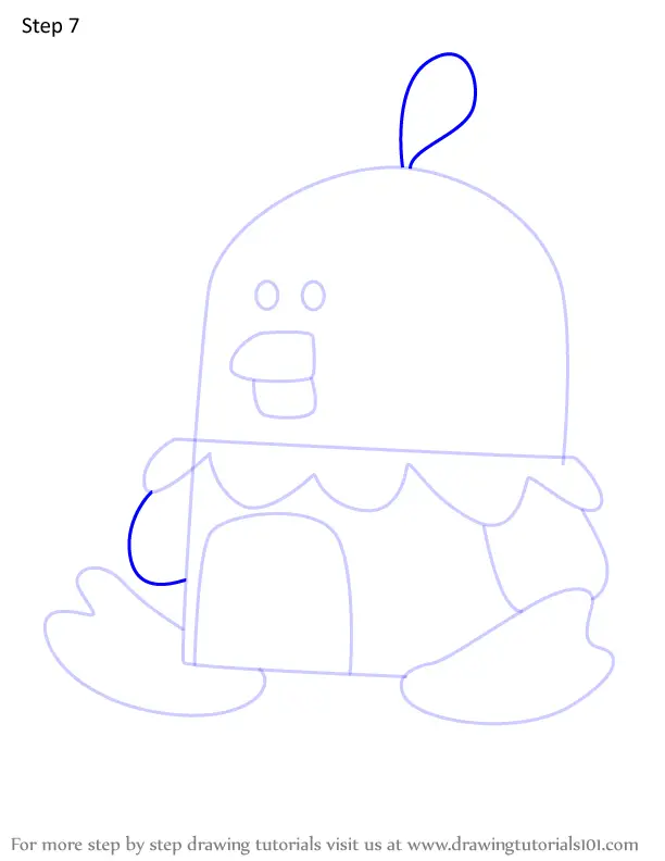 How to Draw Puff-Puff Penguins from Wow! Wow! Wubbzy! (Wow! Wow! Wubbzy ...