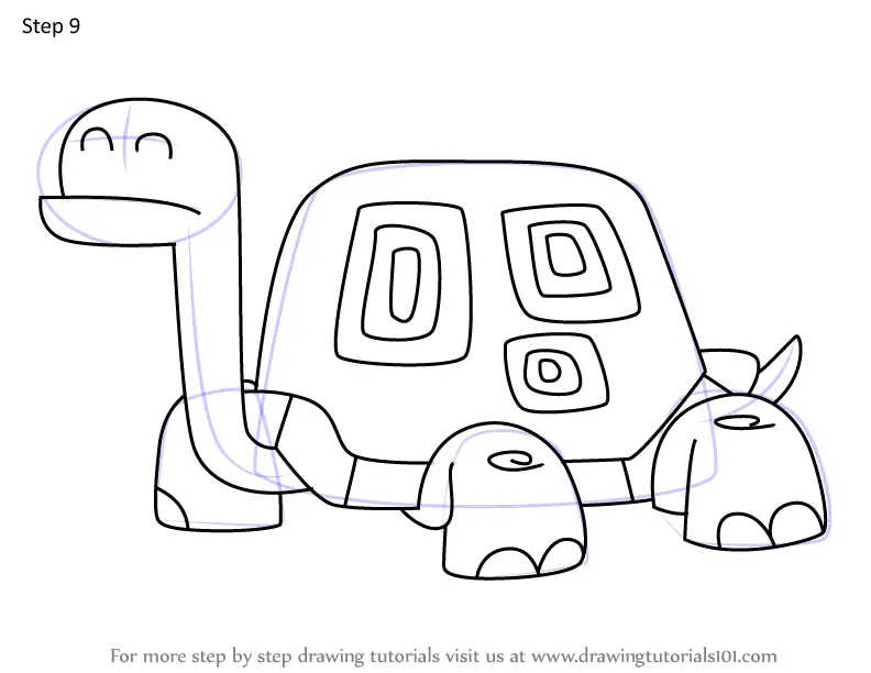 How to Draw Snappity-Snap Turtles from Wow! Wow! Wubbzy! (Wow! Wow ...