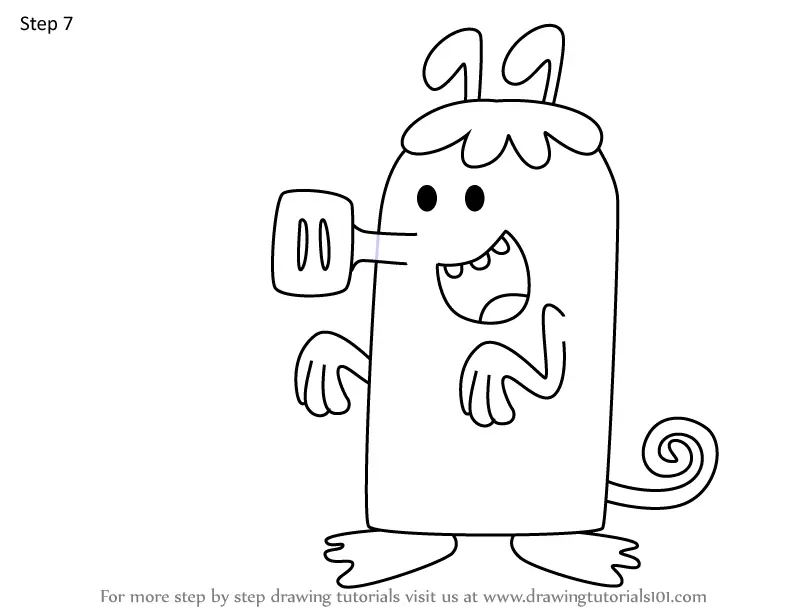 How to Draw Subterranean Snugglehog from Wow! Wow! Wubbzy! (Wow! Wow ...