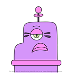 How to Draw Toll Gate Alien from Wow! Wow! Wubbzy!