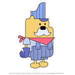 How to Draw Train Engineer from Wow! Wow! Wubbzy!