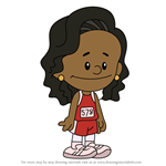 How to Draw Jackie Joyner-Kersee from Xavier Riddle and the Secret Museum