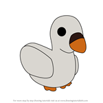 How to Draw Snowee (Swan) from YooHoo & Friends