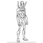 How to Draw Blue Beetle from Young Justice