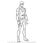 How to Draw Nightwing from Young Justice