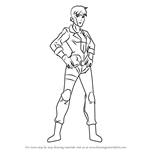 How to Draw Rocket from Young Justice