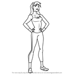 How to Draw Wonder Girl from Young Justice