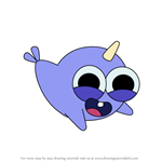 How to Draw Baby Narwhals from Zig & Sharko