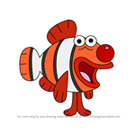 How to Draw Clownfish from Zig & Sharko