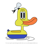 How to Draw Duck from Zig & Sharko