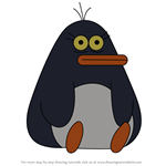 How to Draw Female Penguin from Zig & Sharko