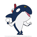 How to Draw Male Orcas from Zig & Sharko