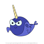 How to Draw Narwhal from Zig & Sharko