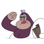How to Draw Nurse Monkey from Zig & Sharko