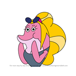 How to Draw Pink Dolphin from Zig & Sharko