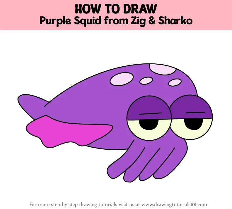 Drawing Sharko | How to draw Sharko step by step | Zig and Sharko - YouTube