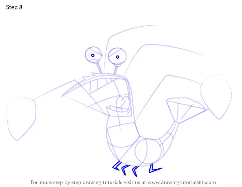 How to Draw Shrimp from Zig & Sharko (Zig & Sharko) Step by Step ...