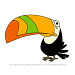 How to Draw Toucan from Zig & Sharko