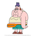 How to Draw Tourist Husband from Zig & Sharko