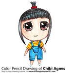 How to Draw Chibi Agnes from Despicable Me