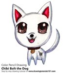 How to Draw Chibi Bolt the Dog