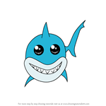 How to Draw Chibi Bruce from Finding Nemo