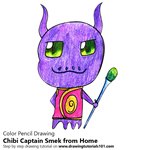 How to Draw Chibi Captain Smek from Home