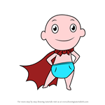How to Draw Chibi Captain Underpants