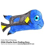 How to Draw Chibi Charlie from Finding Dory