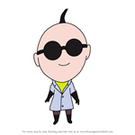 How to Draw Chibi Dr. Nefario from Despicable Me