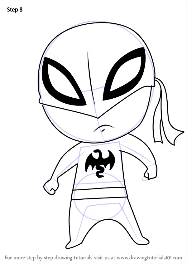 How to Draw Chibi Iron Fist (Chibi Characters) Step by Step ...