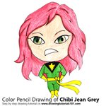 How to Draw Chibi Jean Grey