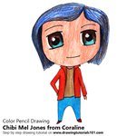 How to Draw Chibi Mel Jones from Coraline