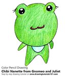 How to Draw Chibi Nanette from Gnomeo and Juliet