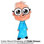 How to Draw Chibi Simon from Alvin and the Chipmunks