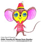 How to Draw Chibi Timothy Q. Mouse from Dumbo