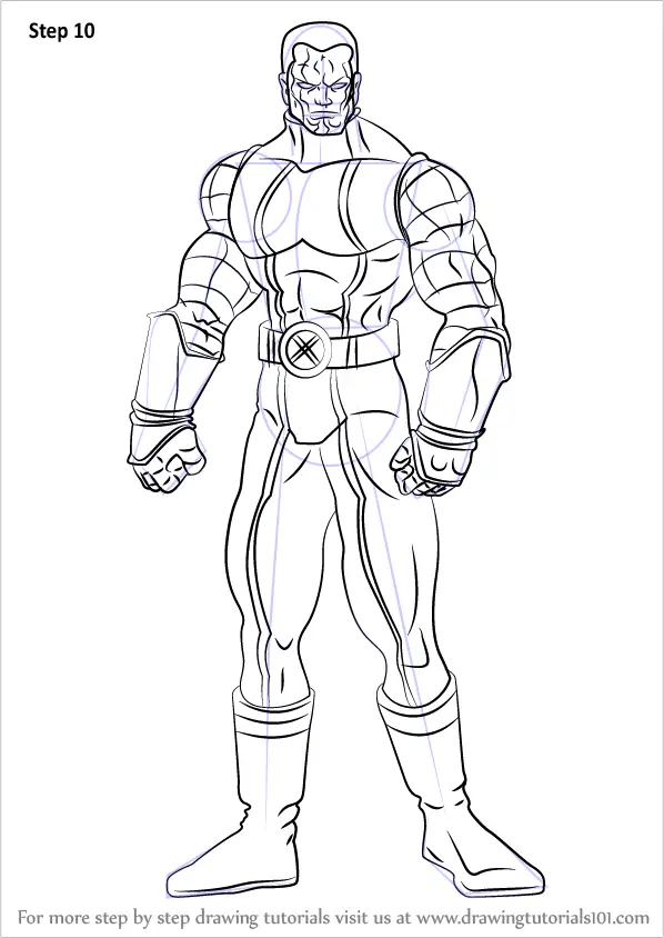 Learn How to Draw Colossus DC Comics Step by Step 