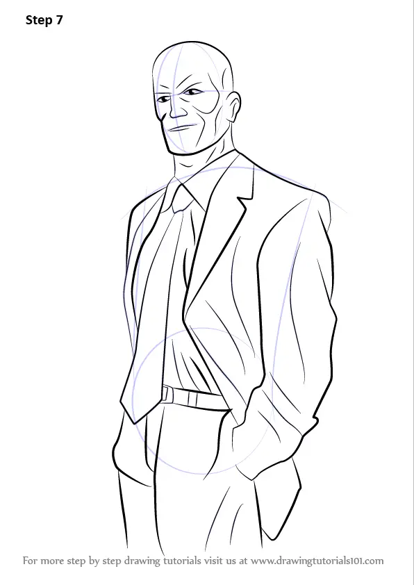 Learn How to Draw Lex Luthor (DC Comics) Step by Step : Drawing Tutorials