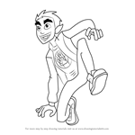 How to Draw Beast Boy from DC Super Hero Girls
