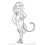 How to Draw Cheetah from DC Super Hero Girls