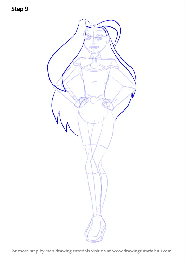 Learn How to Draw Starfire from DC Super Hero Girls (DC Super Hero