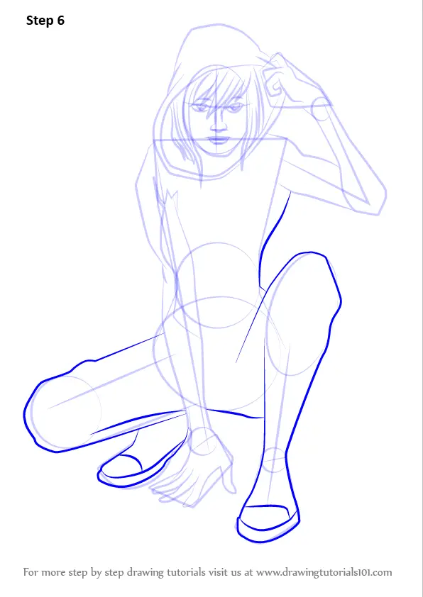 Learn How to Draw SpiderWoman (Marvel Comics) Step by Step Drawing