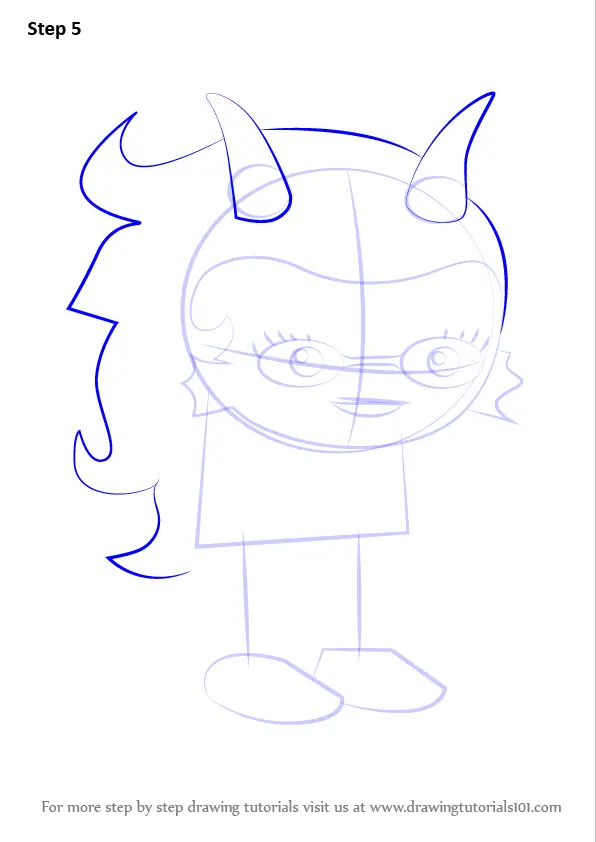 Learn How to Draw Feferi Peixes from Homestuck (Homestuck) Step by Step ...