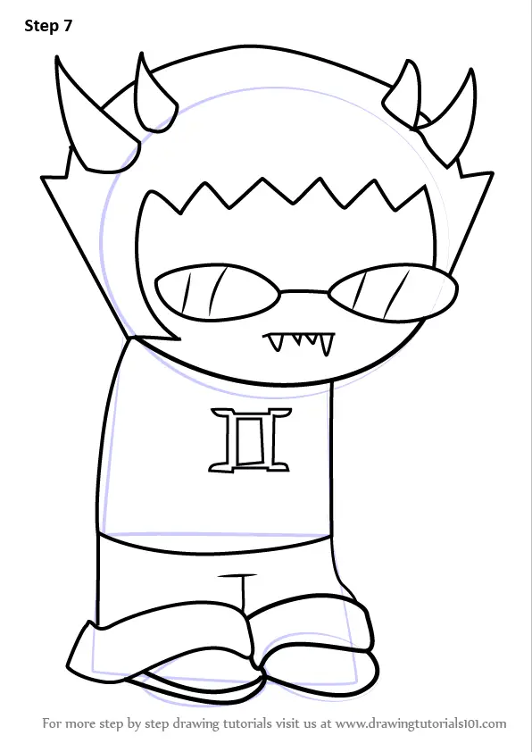 How to Draw Sollux Captor from Homestuck (Homestuck) Step by Step ...