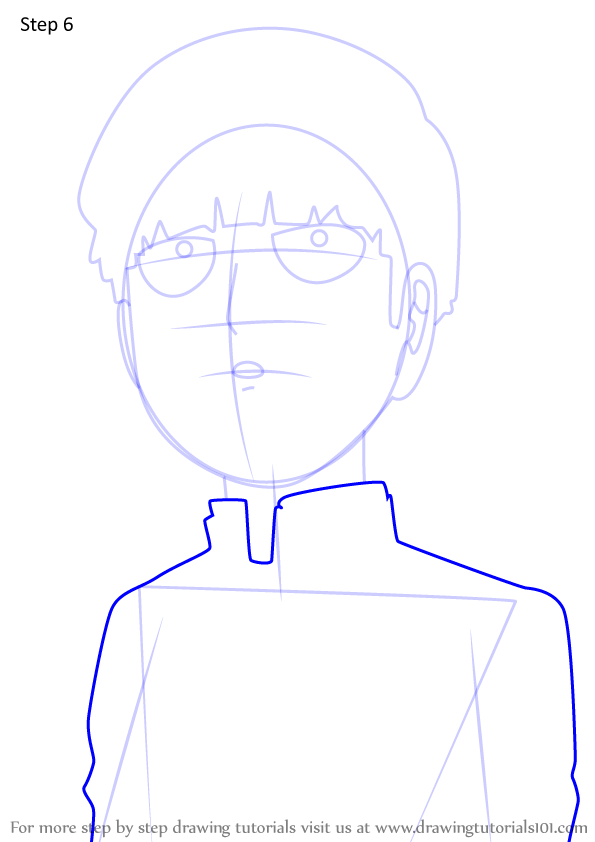 Learn How to Draw Shigeo Kageyama from Mob Psycho 100 (Mob Psycho 100