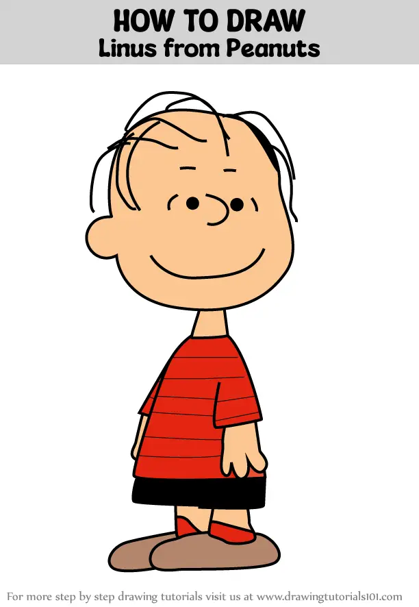 How to Draw Linus from Peanuts (Peanuts) Step by Step