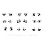 How to Draw Anime Eyes - Female
