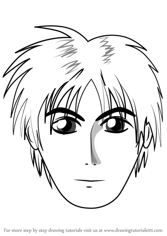 boy to draw face how How to Draw Step Anime Step Face Boy by