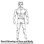 Face and Body Pencil Sketch