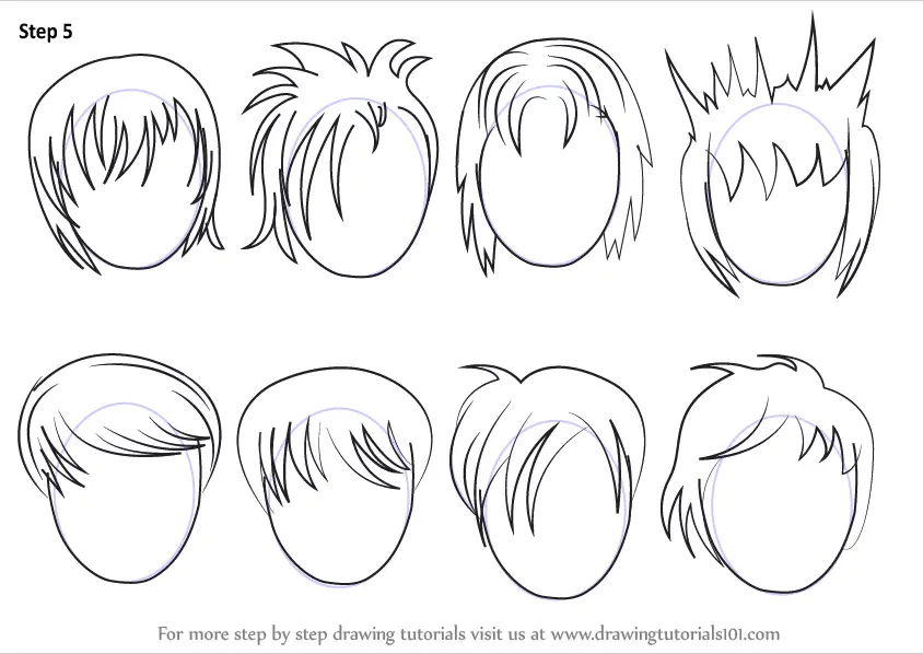 How to Draw Anime Girl Hair for Beginners 6 Examples  GVAATS WORKSHOP